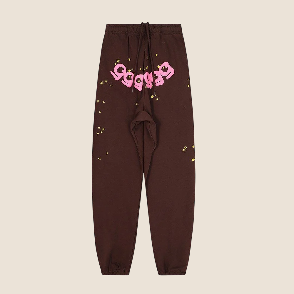 Sp5der Brown Sweatpants