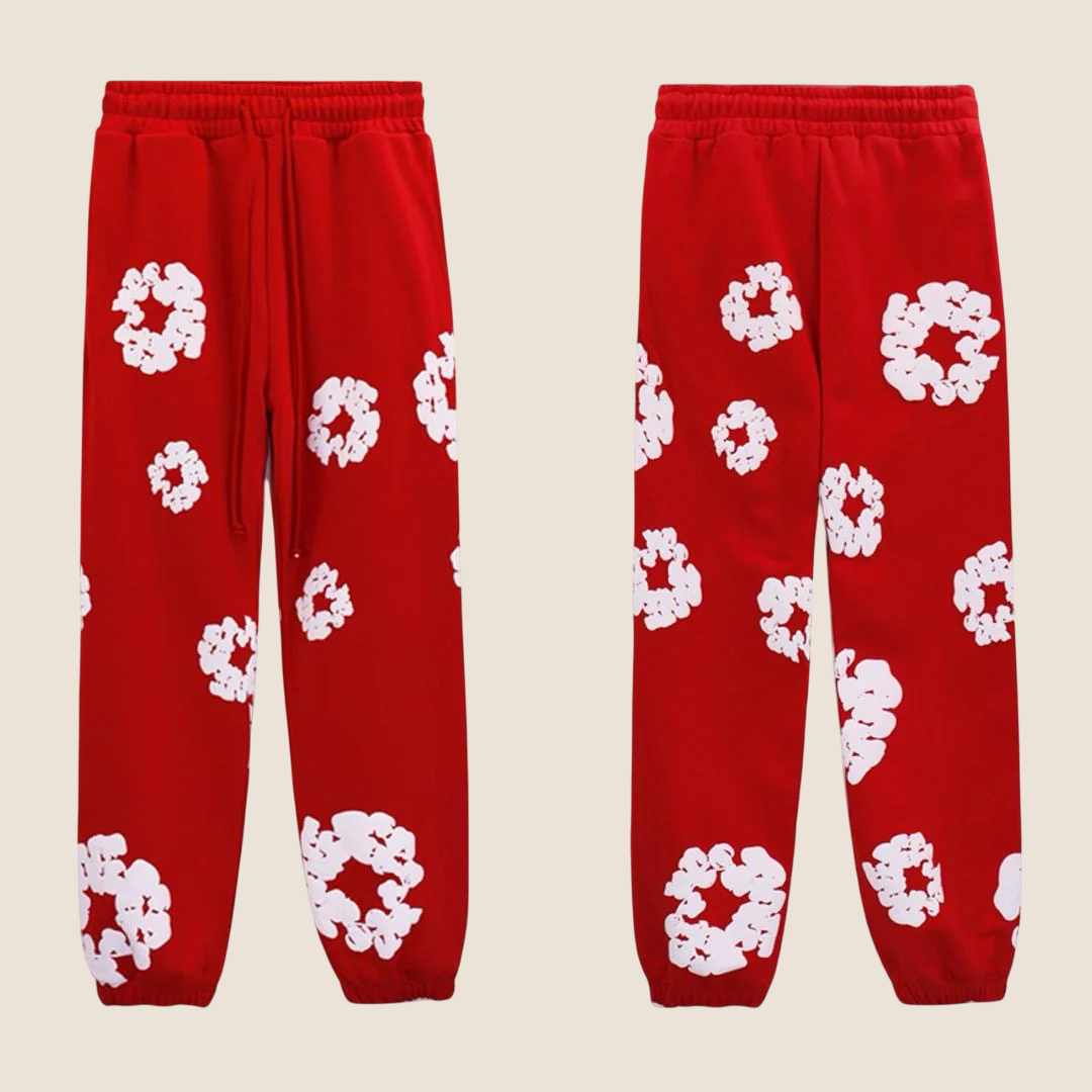 Denim Tears Red Sweatpants