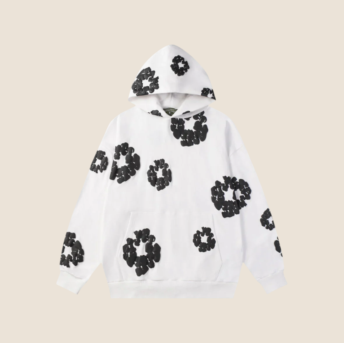 Denim Tears White & Black Hoodie