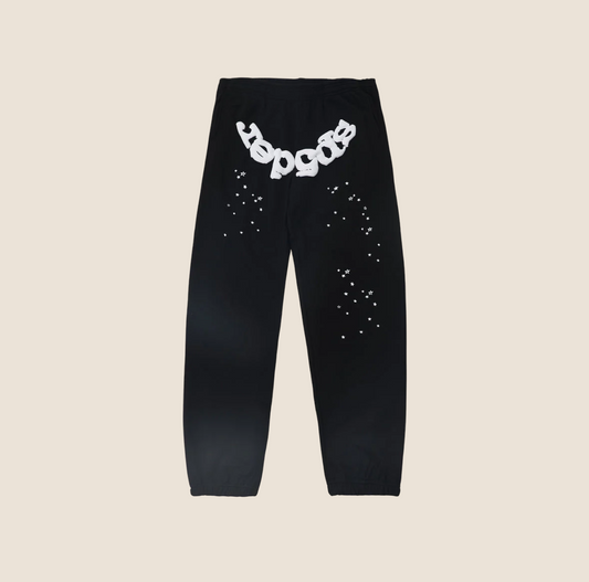 Sp5der Classic Black Sweatpants