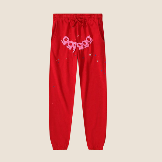 Sp5der Red Sweatpants