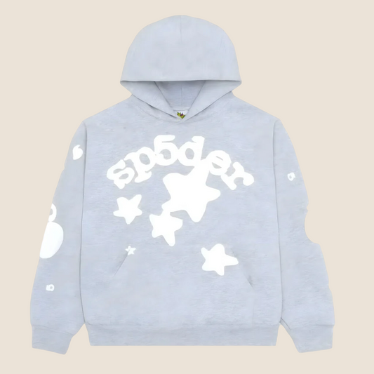 Sp5der Grey Beluga Hoodie