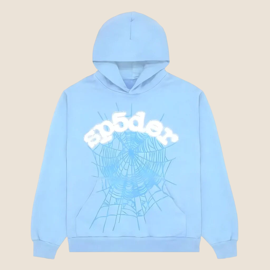 Sp5der Light Blue Hoodie