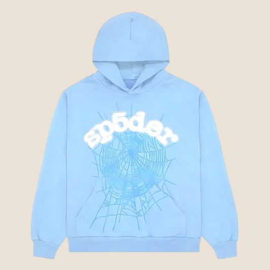 Sp5der Light Blue Hoodie