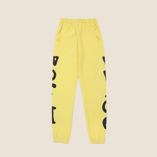 Sp5der Beluga Yellow Sweatpants