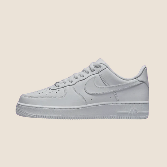 White Nike Air Force 1's