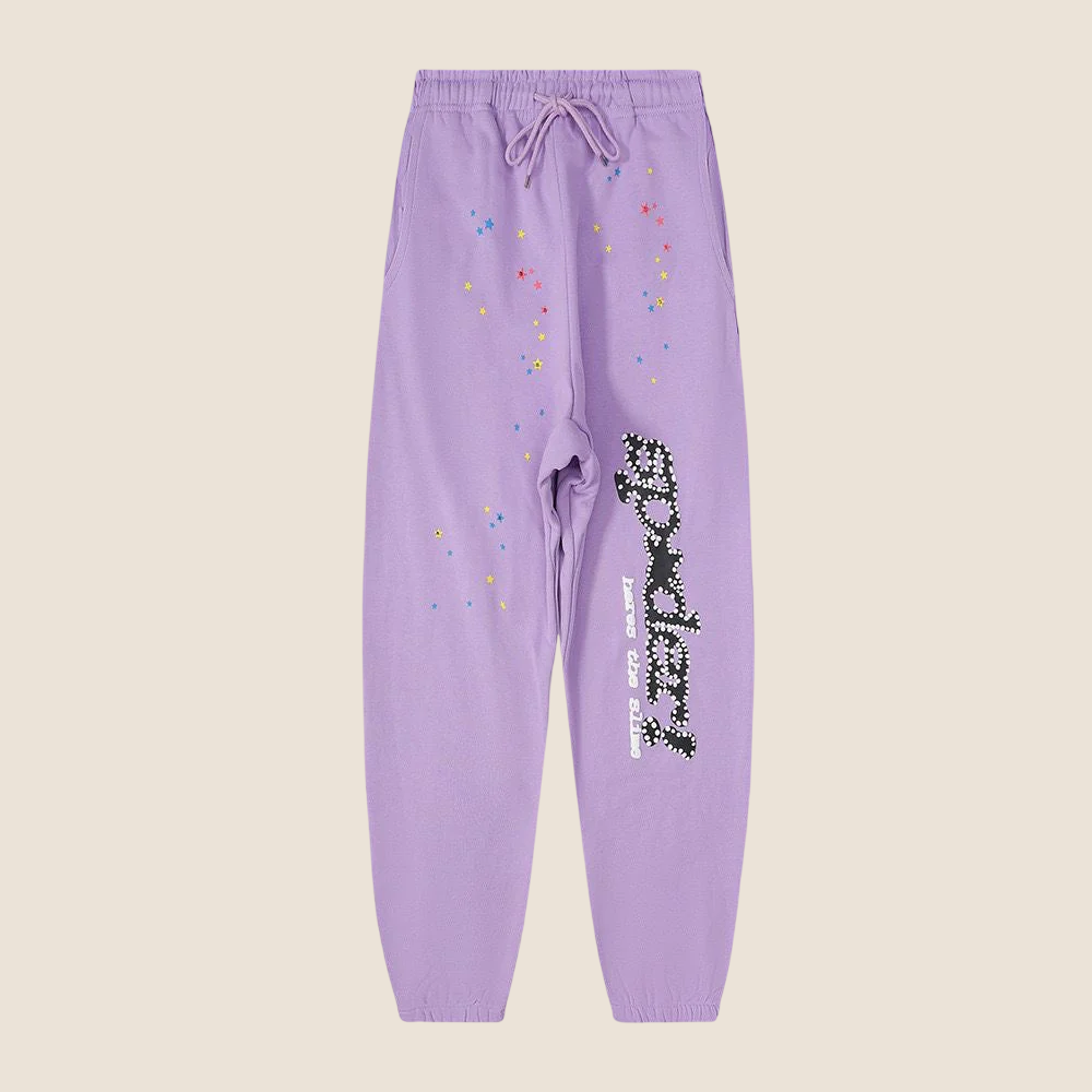 Sp5der Purple Sweatpants