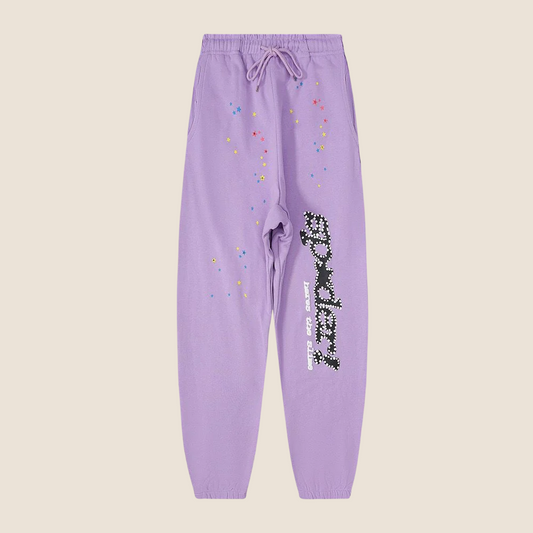 Sp5der Purple Sweatpants