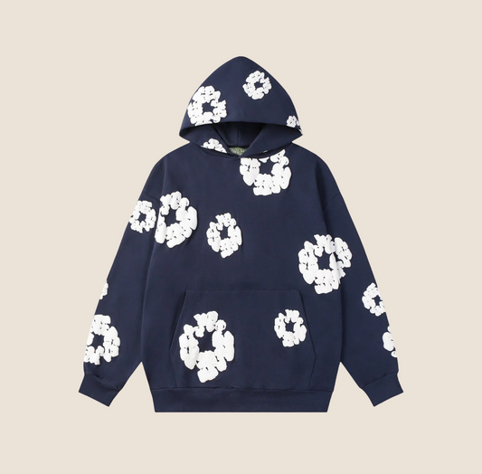 Denim Tears Navy Blue Hoodie
