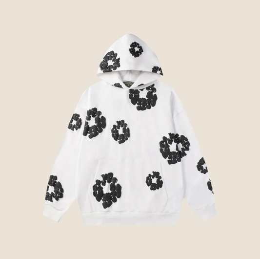 Denim Tears White & Black Hoodie