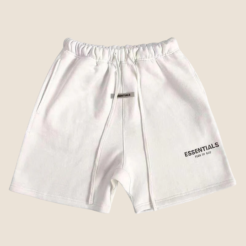 Essentials White Shorts